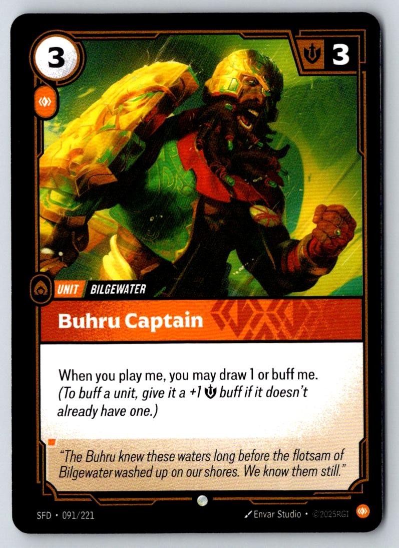Buhru Captain 091/221 Common Spiritforged Riftbound Near Mint