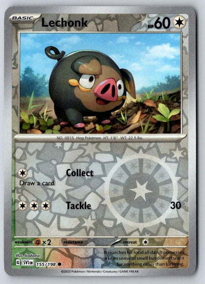 Lechonk 155/198 Common Scarlet & Violet Pokemon Near Mint