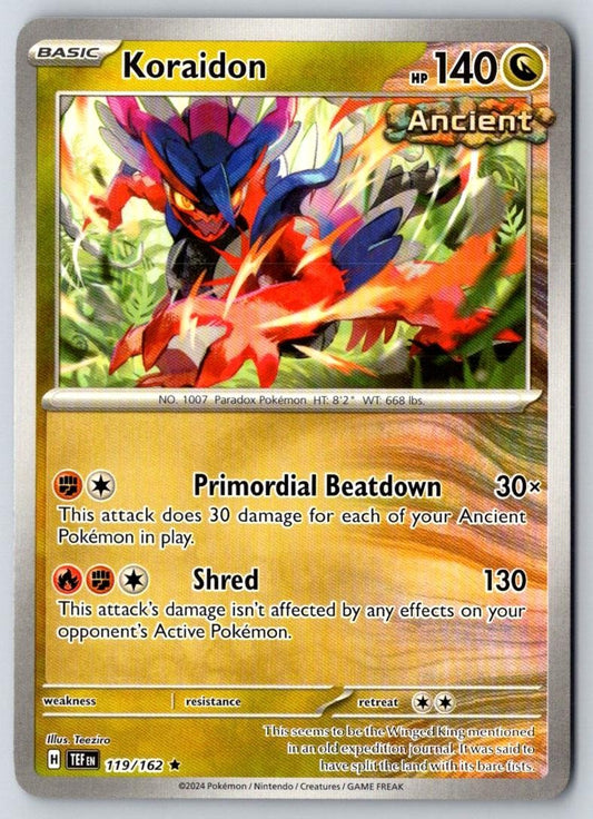 Koraidon 119/162 Pokemon Near Mint