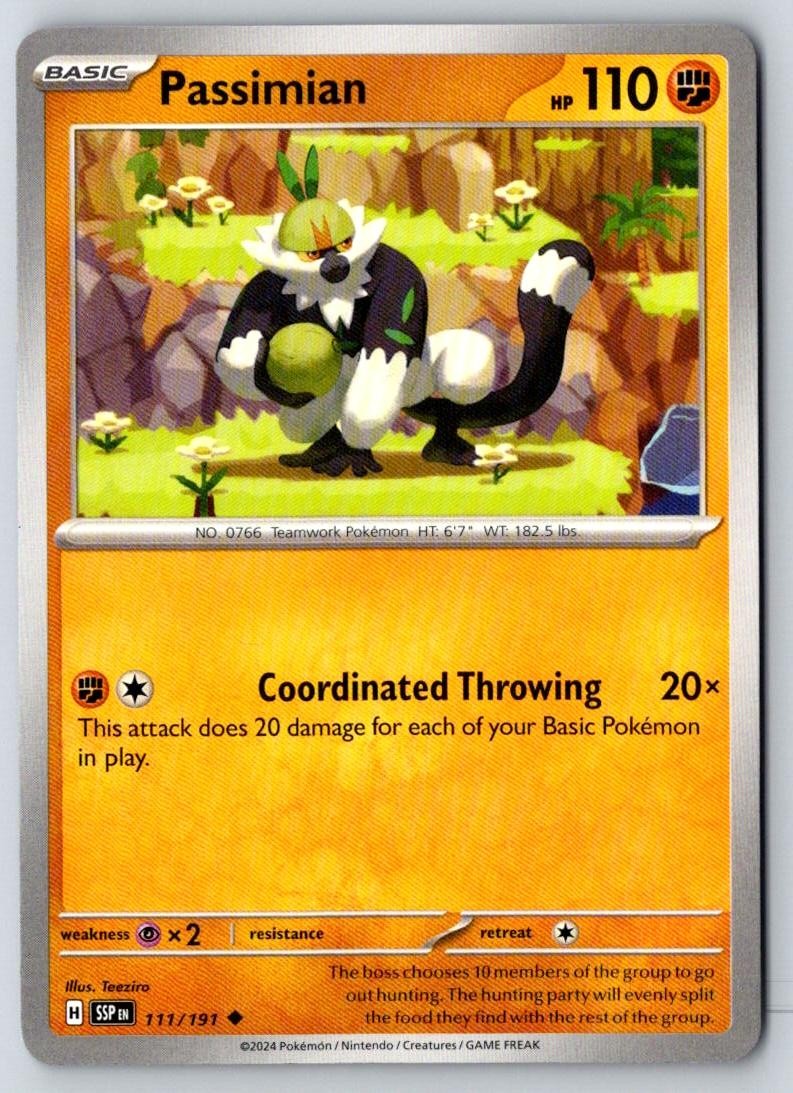 Passimian 111/191 Uncommon Surging Sparks Pokemon Near Mint