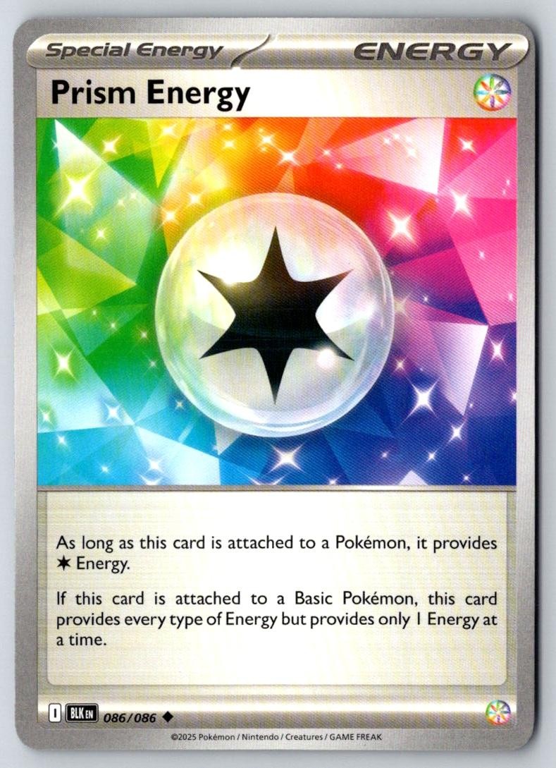 Prism Energy 086/086 Uncommon Black Bolt Pokemon Near Mint