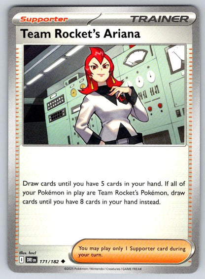 Team Rocket's Ariana 171/182 Uncommon Destined Rivals Pokemon Near Mint