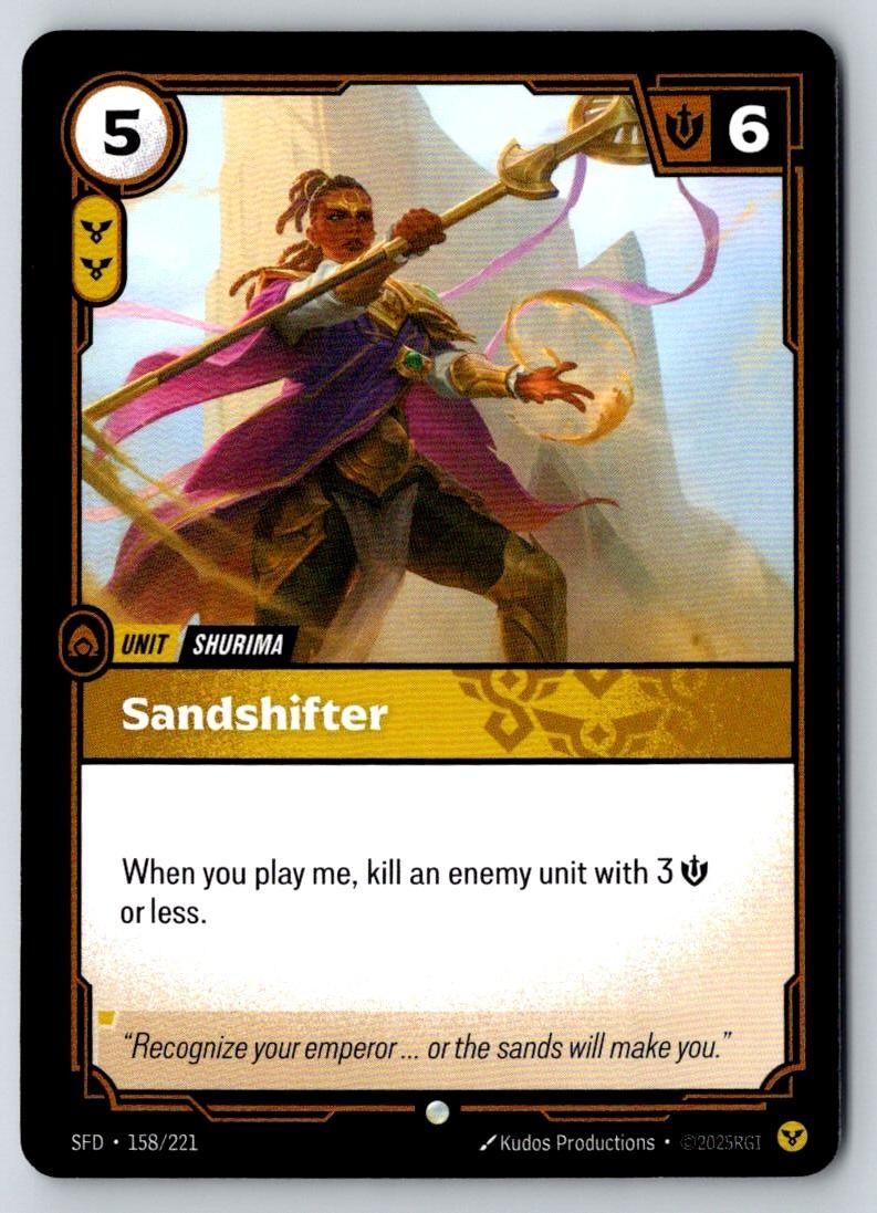 Sandshifter 158/221 Common Spiritforged Riftbound Near Mint