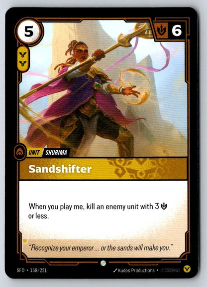 Sandshifter 158/221 Common Spiritforged Riftbound Near Mint