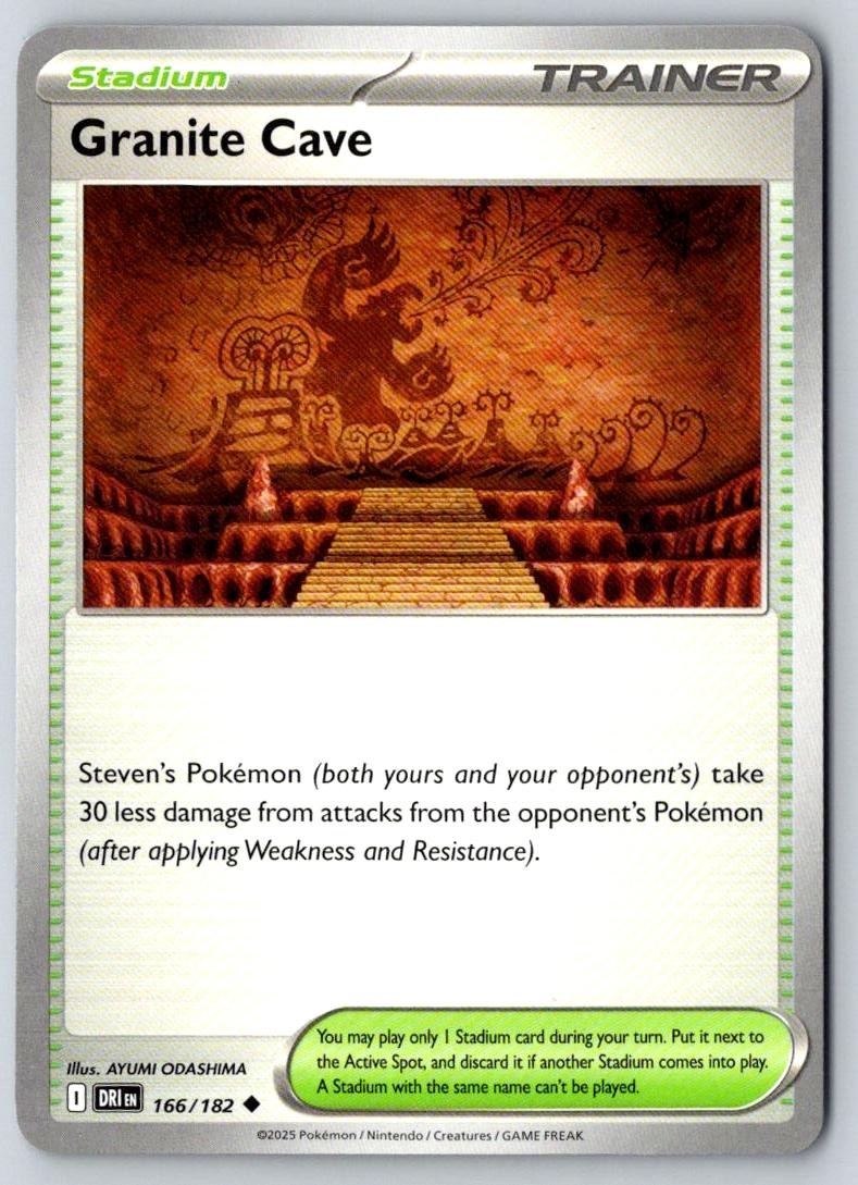 Granite Cave 166/182 Uncommon Destined Rivals Pokemon Near Mint