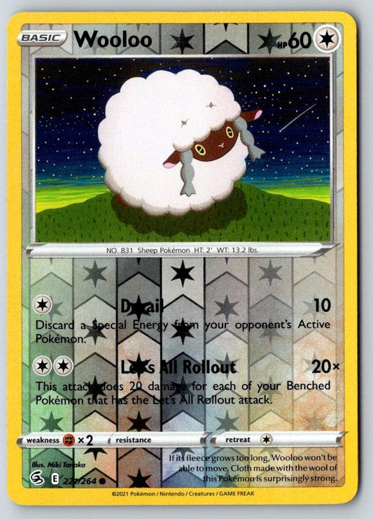 Wooloo 221/264 Common Fusion Strike Pokemon Near Mint