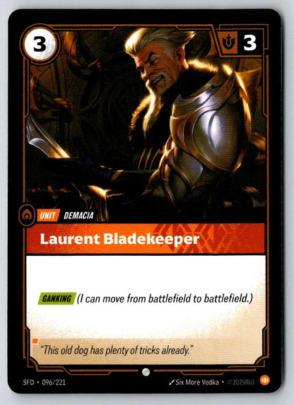 Laurent Bladekeeper 096/221 Common Spiritforged Riftbound Near Mint