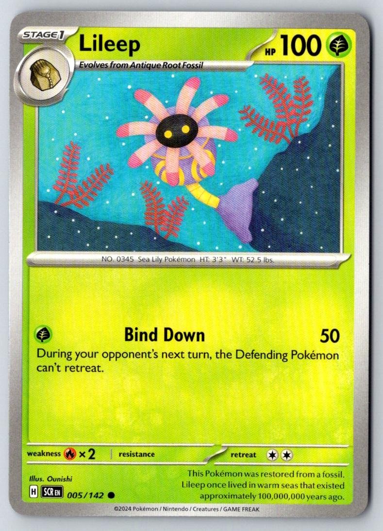 Lileep 5/142 Common Stellar Crown Pokemon Near Mint
