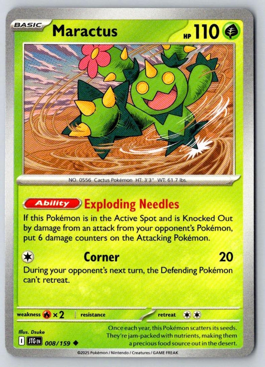 Maractus 008/159 Uncommon Journey Together Pokemon Near Mint