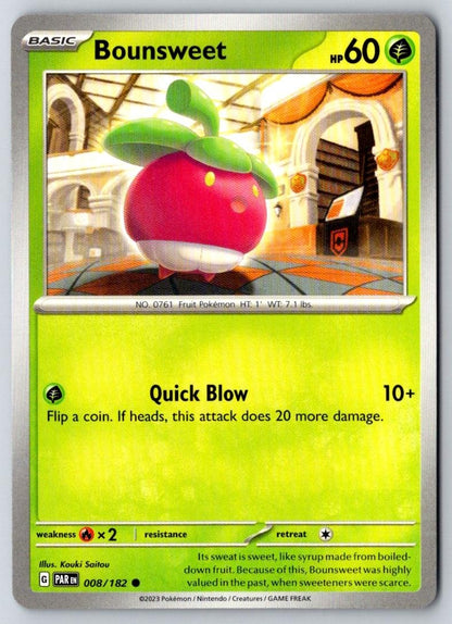 Bounsweet 008/182 Common Paradox Rift Pokemon Near Mint