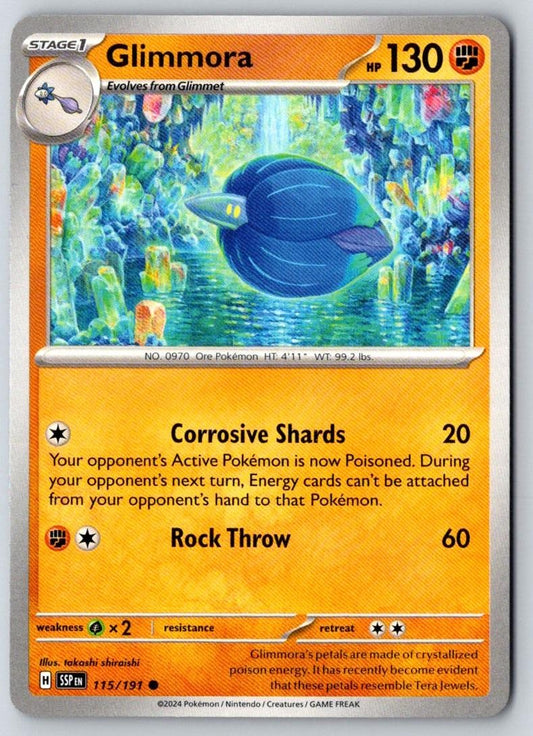 Glimmora 115/191 Common Surging Sparks Pokemon Near Mint