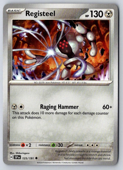 Registeel 125/191 Uncommon Surging Sparks Pokemon Near Mint