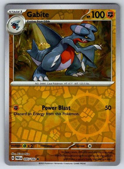 Gabite 095/182 Common Paradox Rift Pokemon Reverse Holo Near Mint