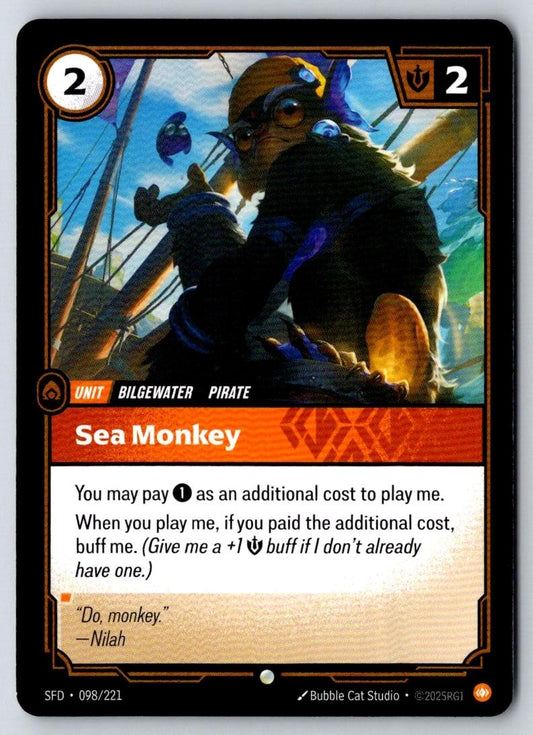 Sea Monkey 098/221 Common Spiritforged Riftbound Near Mint