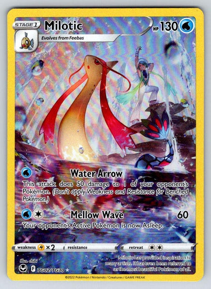 Milotic TG02/TG30 Holo Silver Tempest Trainer Gallery Pokemon