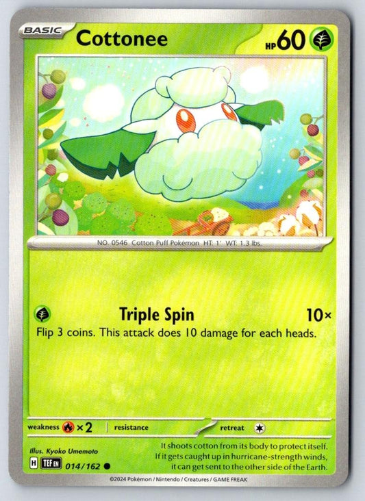 Cottonee 014/162 Common Temporal Forces Pokemon Near Mint