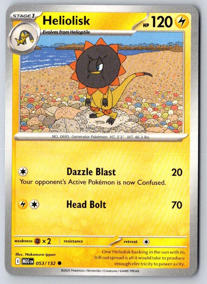 Heliolisk 053/132 Common Mega Evolution Pokemon Near Mint