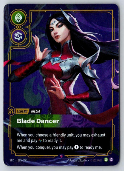Irelia - Blade Dancer 195/221 Rare Spiritforged Riftbound Foil Near Mint