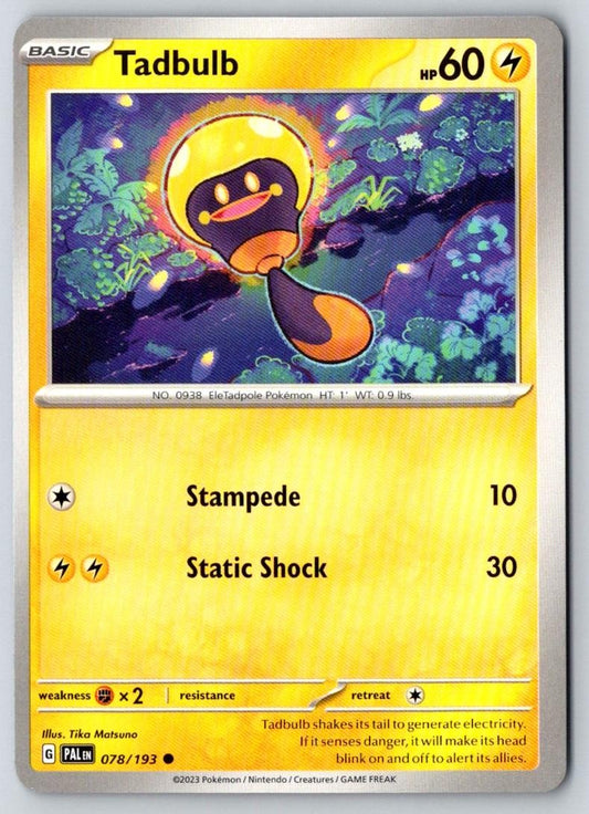 Tadbulb 078/193 Common Paldea Evolved Pokemon Near Mint