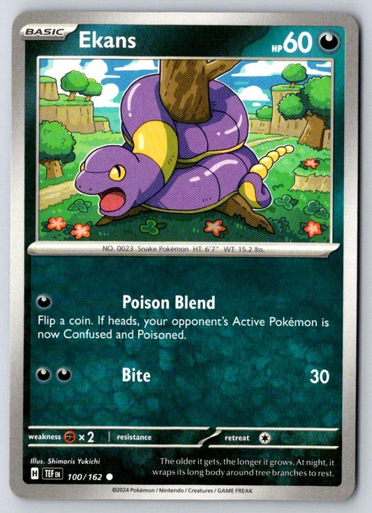 Ekans 100/162 Common Temporal Forces Pokemon Near Mint