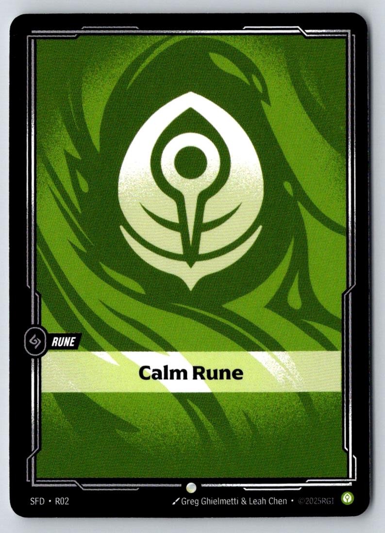 Calm Rune R02 Common Vendetta Riftbound Near Mint
