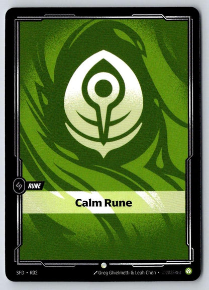 Calm Rune R02 Common Vendetta Riftbound Near Mint