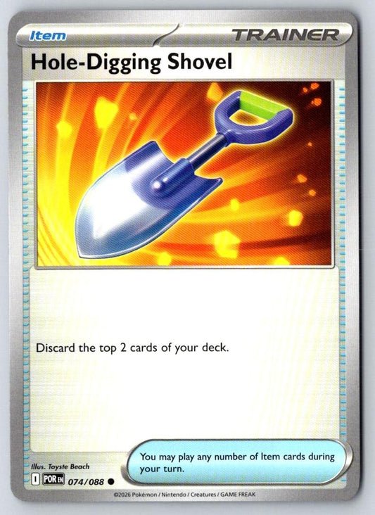 Hole-Digging Shovel 074/088 Common Perfect Order Pokemon Near Mint