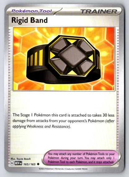 Rigid Band 165/165 Uncommon 151 Pokemon Near Mint