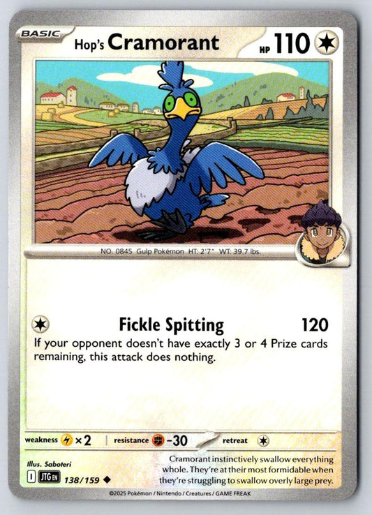 Hop's Cramorant 138/159 Uncommon Journey Together Pokemon Near Mint