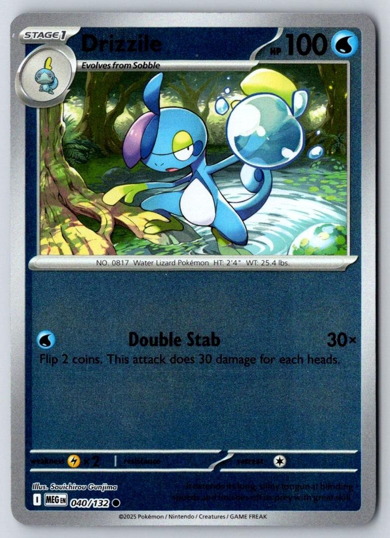 Drizzile 040/132 Common Mega Evolution Pokemon Near Mint