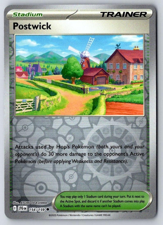 Postwick 154/159 Uncommon Journey Together Pokemon Near Mint