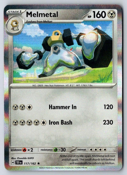 Melmetal 117/162 Rare Temporal Forces Pokemon Holo Near Mint
