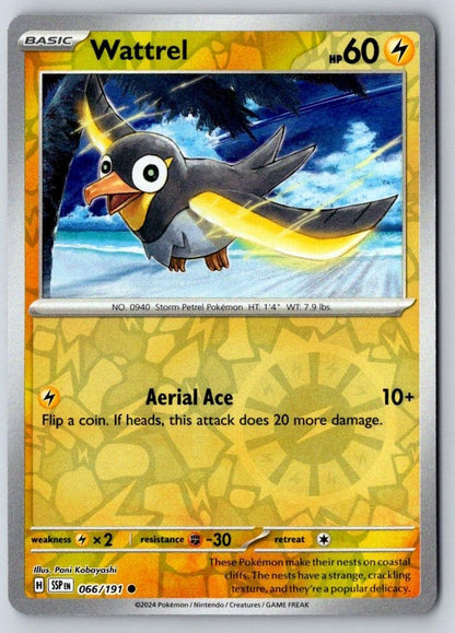 Wattrel 066/191 Common Surging Sparks Pokemon Near Mint