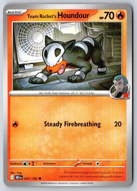Team Rocket's Houndour 037/182 Common Destined Rivals Pokemon Near Mint