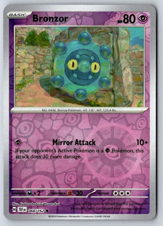 Bronzor 068/162 Common Temporal Forces Pokemon Near Mint