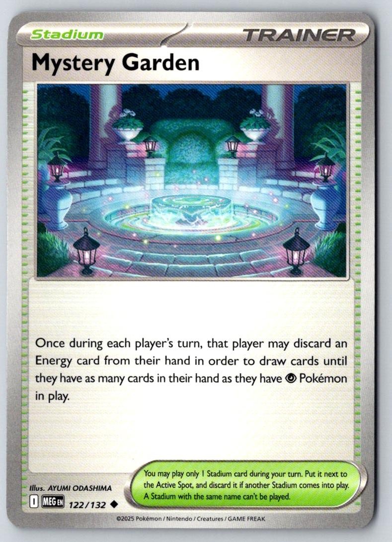 Mystery Garden 122/132 Uncommon Mega Evolution Pokemon Near Mint