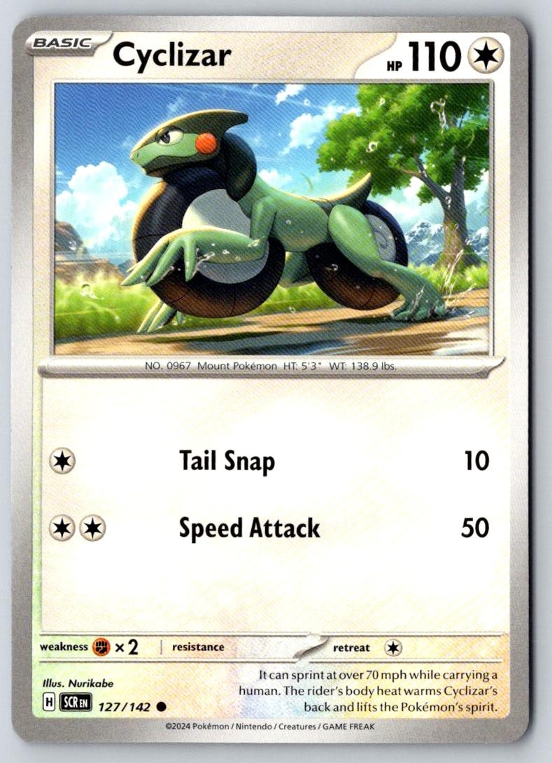 Cyclizar 127/142 Common Stellar Crown Pokemon Near Mint