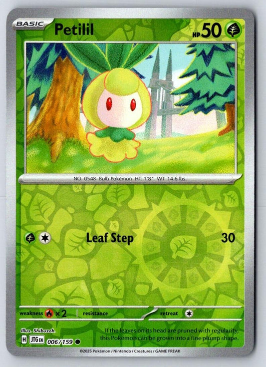 Petilil 006/159 Common Journey Together Pokemon Near Mint