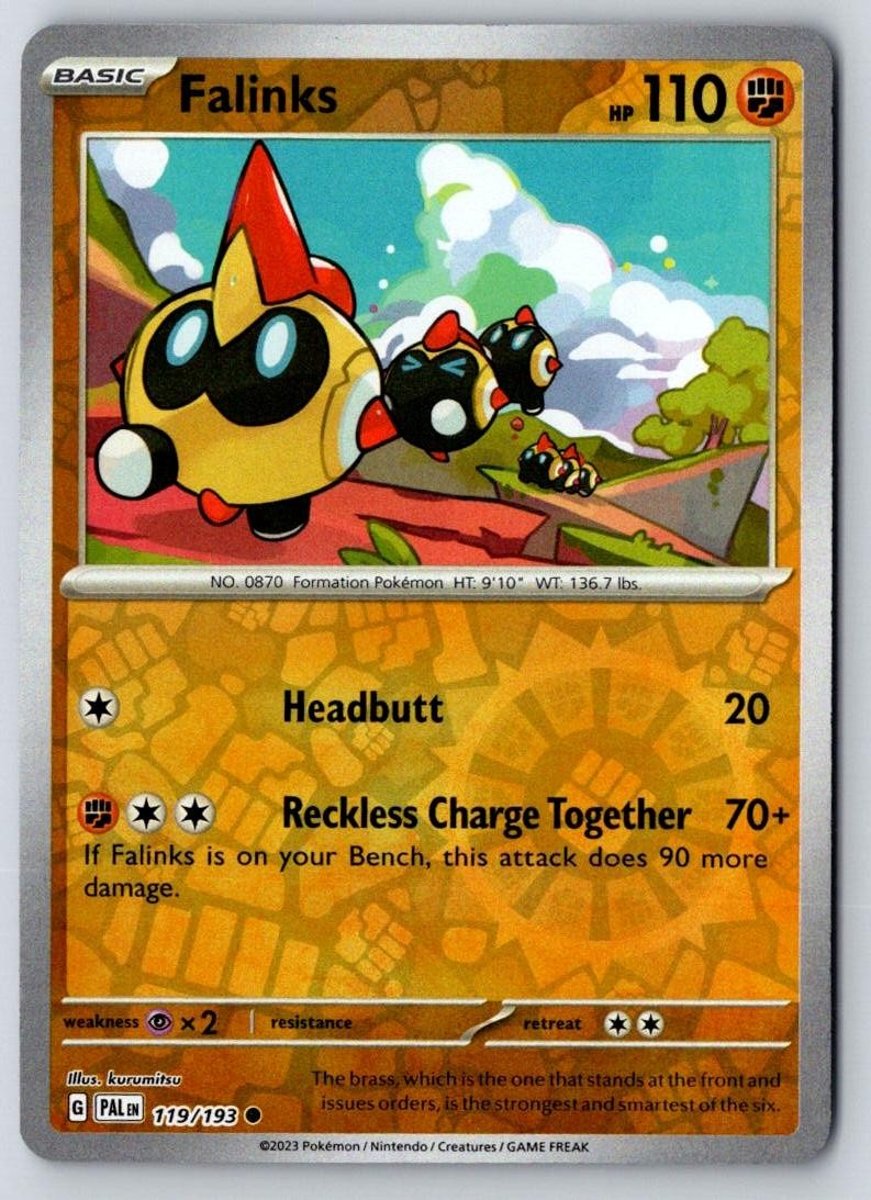 Falinks 119/193 Common Paldea Evolved Pokemon Near Mint