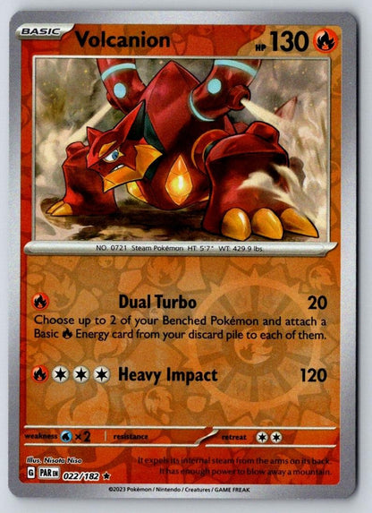Volcanion 022/182 Rare Paradox Rift Pokemon Holo Near Mint