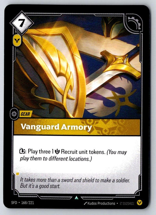 Vanguard Armory 168/221 Uncommon Spiritforged Riftbound Near Mint