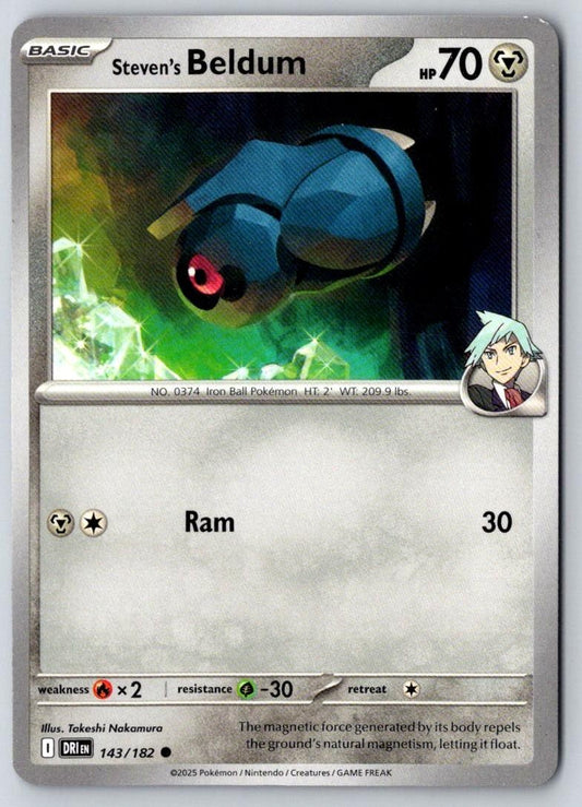 Steven's Beldum 143/182 Common Destined Rivals Pokemon Near Mint