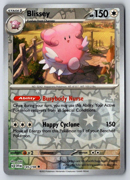 Blissey 145/198 Uncommon Scarlet & Violet Pokemon Near Mint