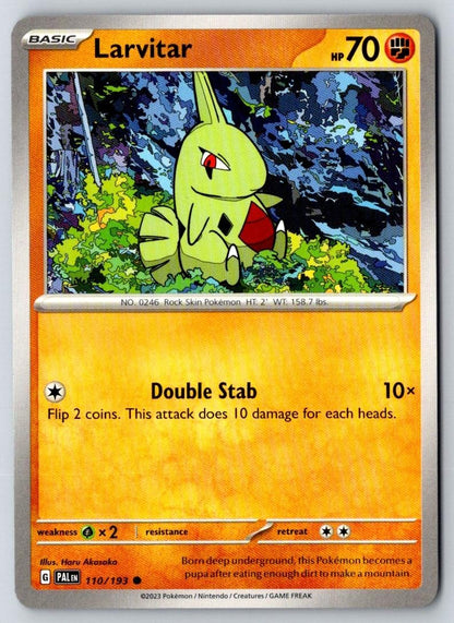 Larvitar 110/193 Common Paldea Evolved Pokemon Near Mint