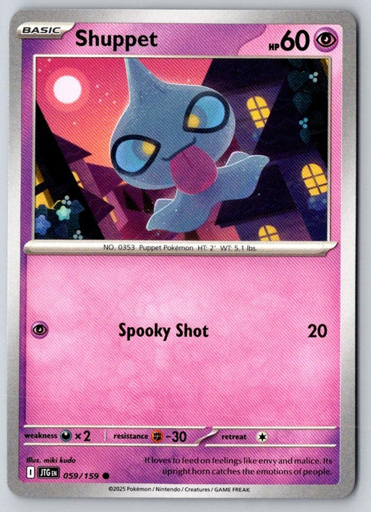 Shuppet 059/159 Common Journey Together Pokemon Near Mint