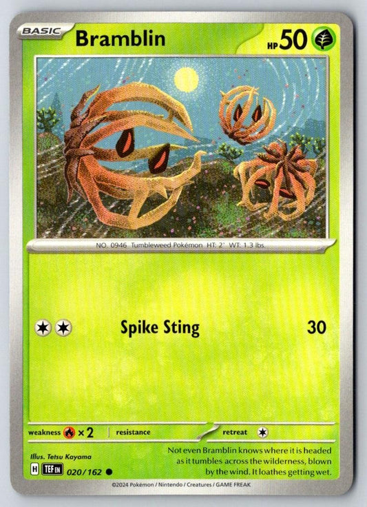 Bramblin 020/162 Common Temporal Forces Pokemon Near Mint