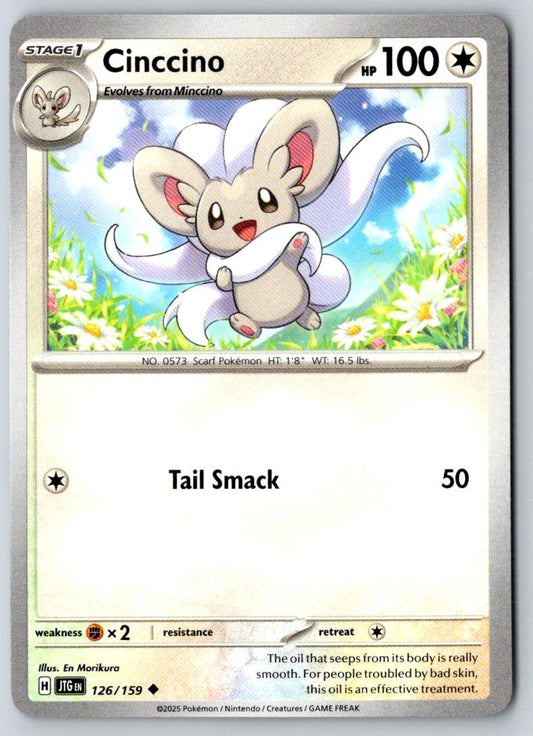 Cinccino 126/159 Uncommon Journey Together Pokemon Near Mint