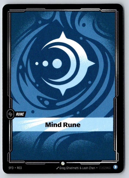 Mind Rune R03 Common Vendetta Riftbound Near Mint