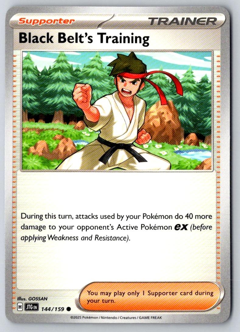 Black Belt's Training 144/159 Common Journey Together Pokemon Near Mint