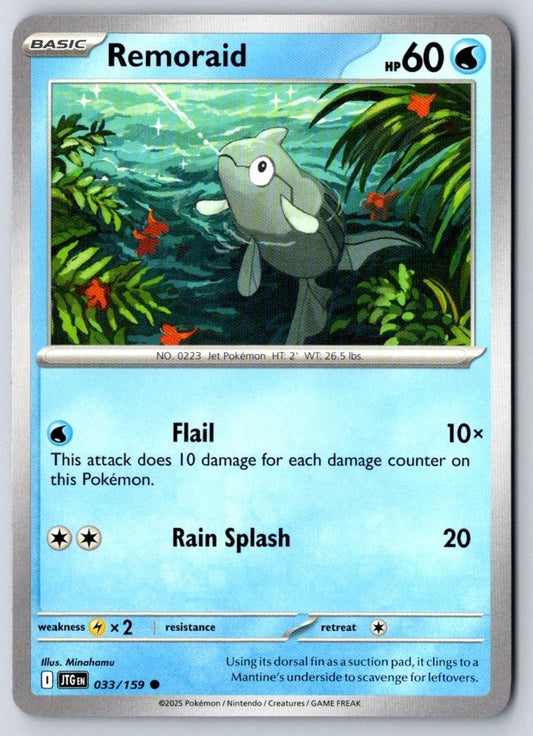 Remoraid 033/159 Common Journey Together Pokemon Near Mint